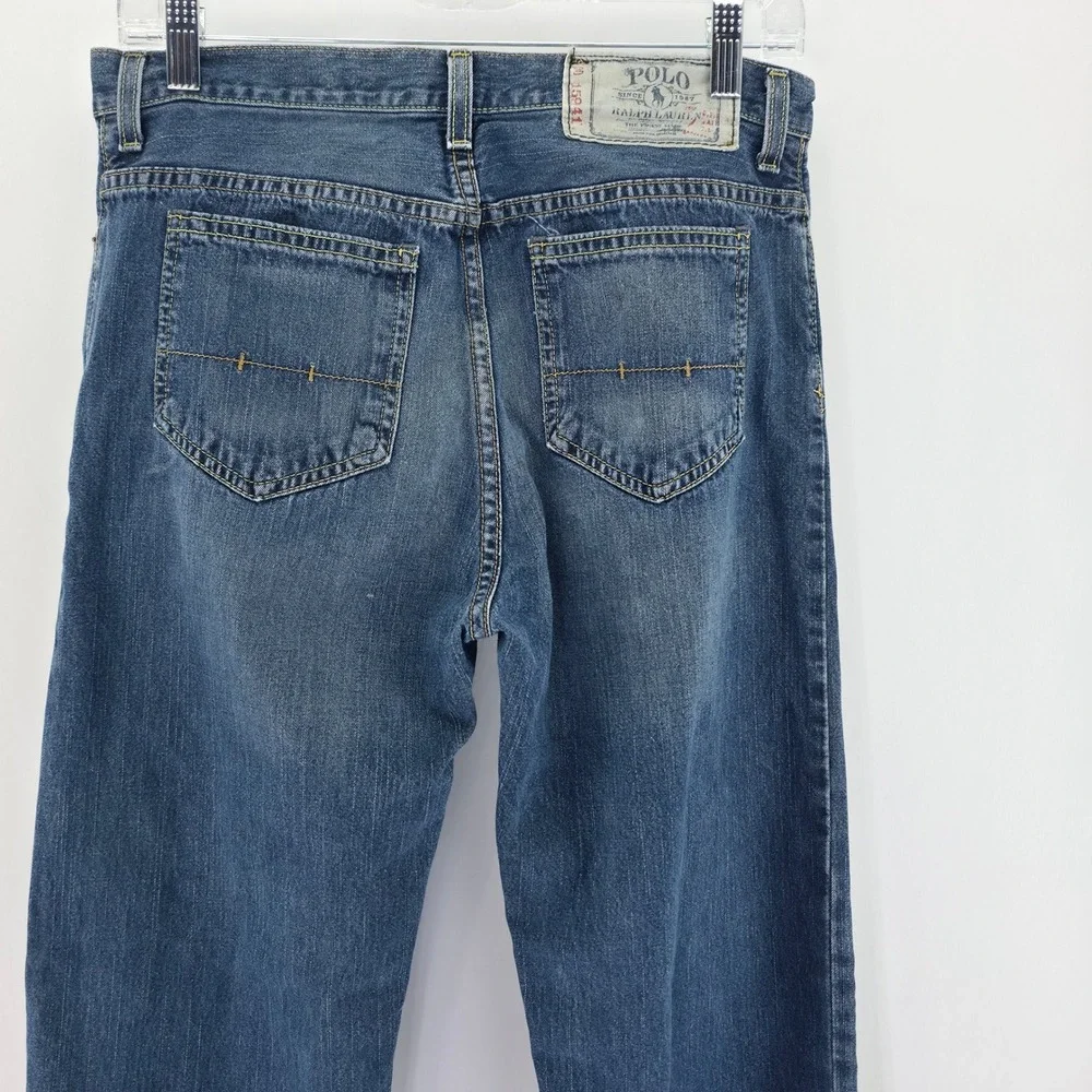 Polo Ralph Lauren Thompson Jeans Boys Size 20 Blue Straight Leg Denim 320084701